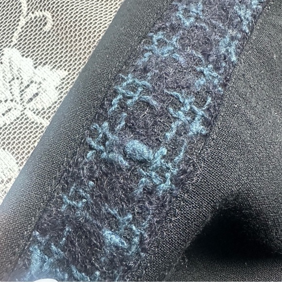 Tory Burch Tobie Tweed Boucle Tuxedo Tapered Pants size 6 Black Wool Blend - Picture 14 of 15